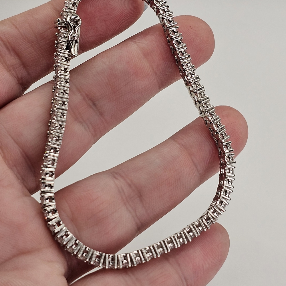 8 Inch CZ White Gold Filled - Picture 5 of 5